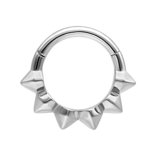 Stainless Steel Cone Clicker Ring <!--6399e95998f65-->