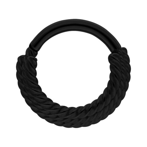 Three Twisted Ropes Clicker - Black Metal