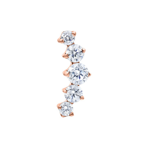 Push Fit Curved 5 Crystal Aufsatz