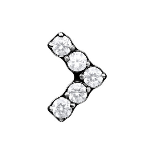 Push Fit V-Shape Aufsatz - Black Metal