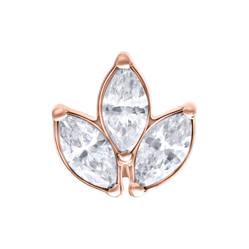 Push Fit Oval Flower Aufsatz