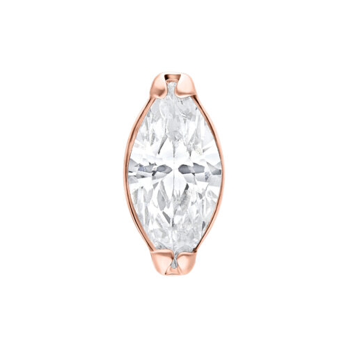 Push Fit Oval Crystal Aufsatz