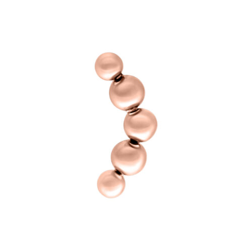 Push Fit Curved Bubble Aufsatz - Rosegold