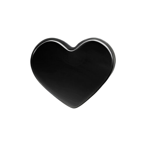 Push Fit Heart Aufsatz - Black Metal