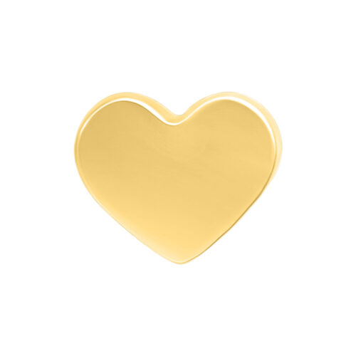 Push Fit Heart Aufsatz - Golden Metal