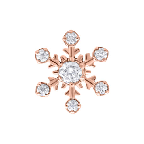 Push Fit Snowflake Aufsatz - Rosegold