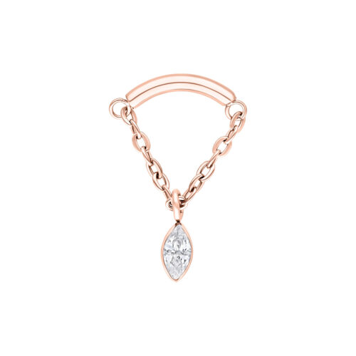 Oval Hidden Helix Push Fit Aufsatz