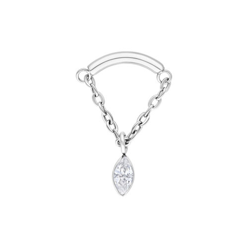 Oval Hidden Helix Push Fit Aufsatz