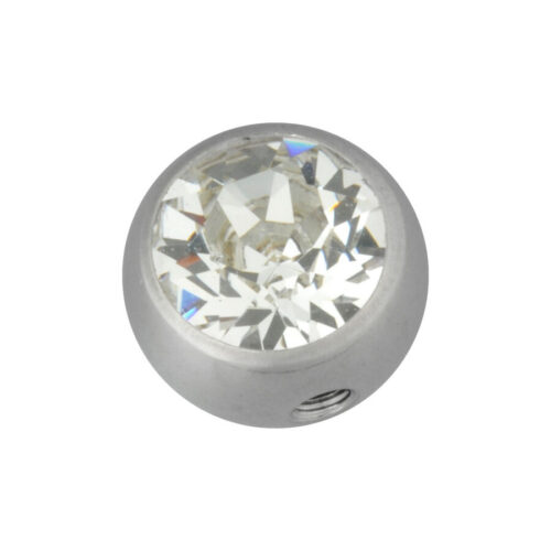 Jewelled Ball Side Threaded