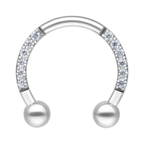 Crystal Circular Barbell