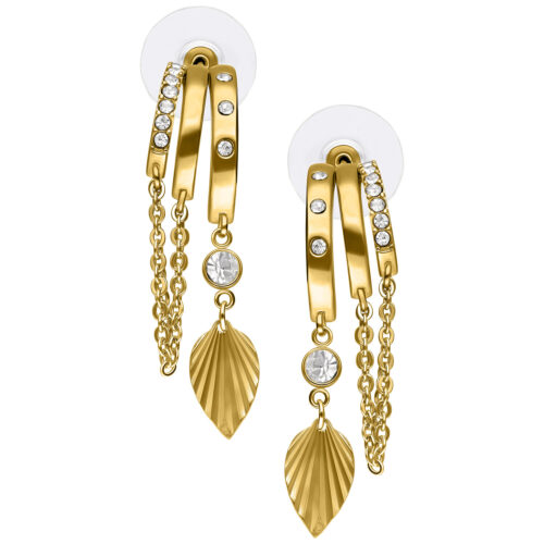 Riffled Leaf Statement Earstuds