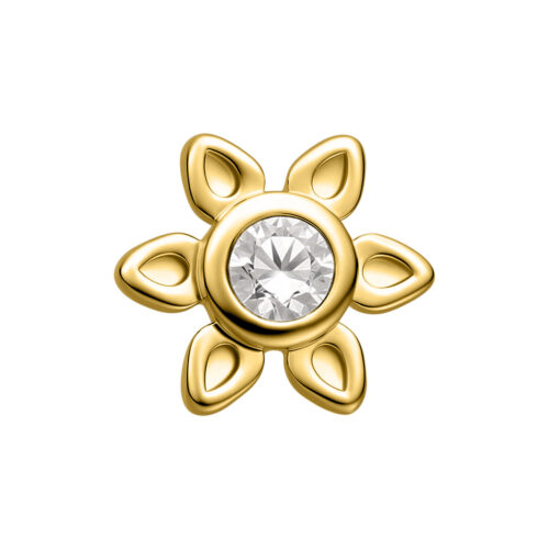 Push Fit Flower Attachment - golden-metal